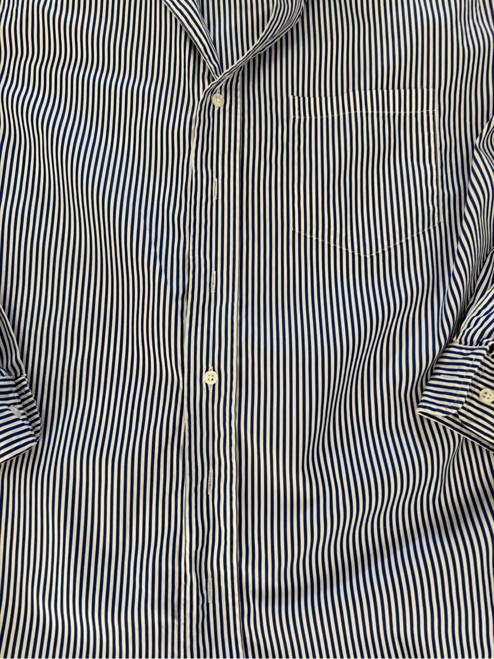 Frank & Eileen Navy and White Striped Button-Down Shirts - Picture 8 of 8